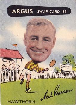 1954 Argus Football Swap Cards #83 Neil Pearson Front